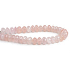 10 - 15mm Rose Quartz Plain Rondelles 10 inch 32 beads - The Bead Traders