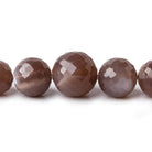 10 - 16.5mm Chocolate Moonstone Faceted Rondelles 16 inch 30 beads - The Bead Traders