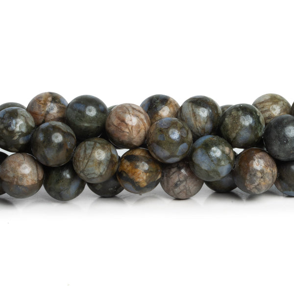 10.5mm Rhyolite Plain Rounds 15 inch 34 beads