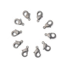 10mm Black Gold plated Brushed Lobster Clasp Set of 10 - The Bead Traders