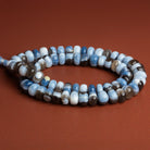 10mm Denim Opal Plain Rondelles 17 inch 72 beads - The Bead Traders