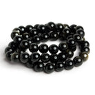 10mm Golden Sheen Obsidian Plain Rounds 19 beads - The Bead Traders