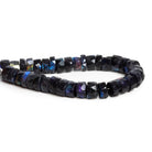10mm Indigo Labradorite Handcut Rondelles 8 inch 35 beads - The Bead Traders