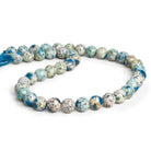 10mm K2 Jasper Faceted Rounds 16 inch 40 beads - The Bead Traders