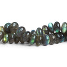 10mm Labradorite Plain Rondelles 7.5 inch 34 beads - The Bead Traders