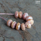 10mm Light Pimpleback Shell Faceted Rondelles 10 Beads - The Bead Traders