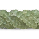 10mm Matte Prasiolite Plain Rondelles 7.5 inch 30 beads - The Bead Traders