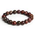 10mm Petrified Wood Jasper Plain Rounds 19 beads - The Bead Traders