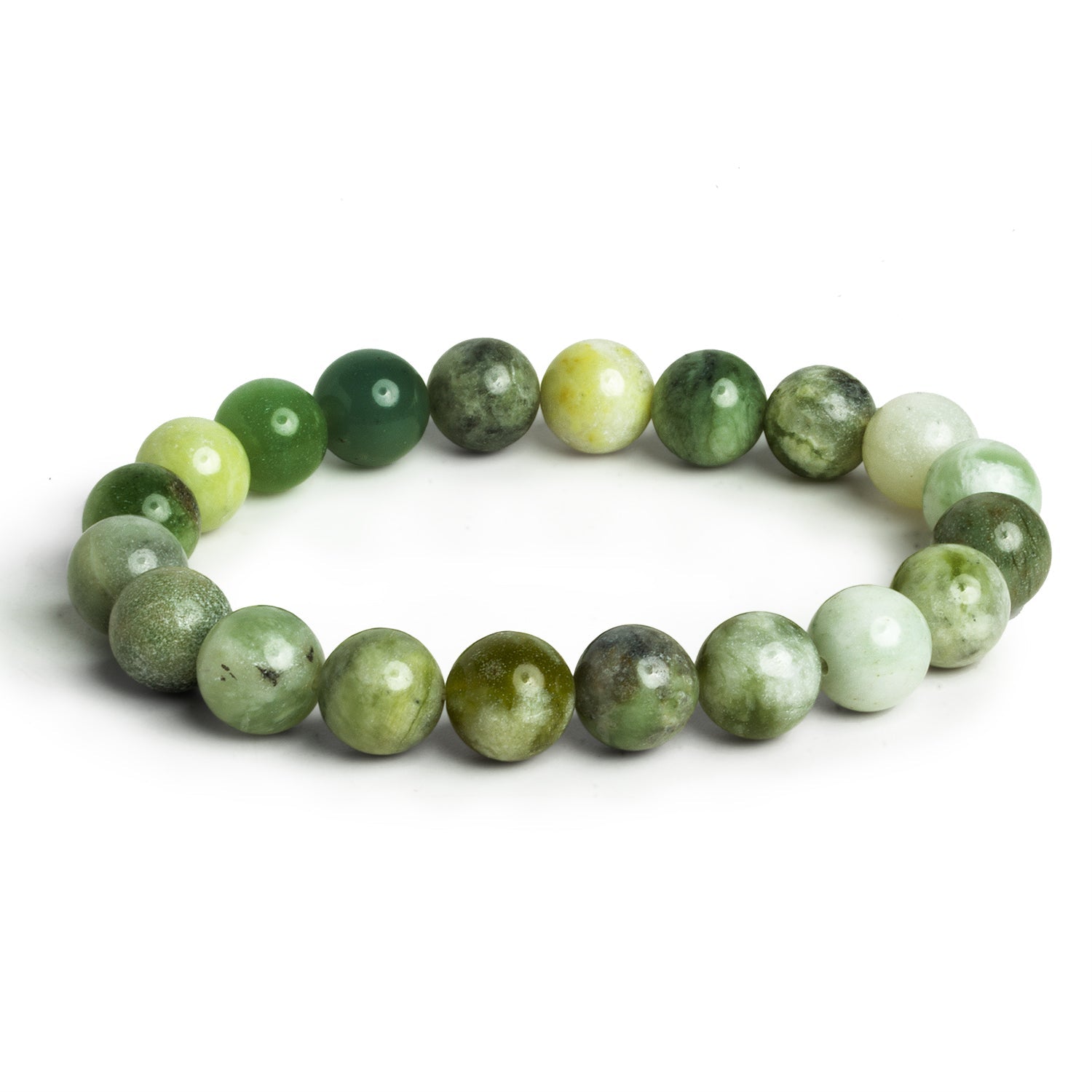 10mm Serpentine Plain Rounds 19 beads - The Bead Traders