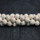 10mm Sterling Silver plated Copper Rounded Ball Beadcaps 8 inch 44 beads - The Bead Traders