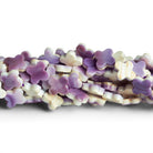 10mm Wampum Shell Plain Clovers Set of 4 Beads - The Bead Traders