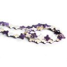 10mm Wampum Shell Plain Clovers Set of 4 Beads - The Bead Traders