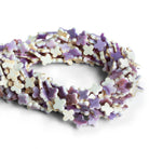 10mm Wampum Shell Plain Clovers Set of 4 Beads - The Bead Traders