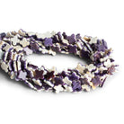 10mm Wampum Shell Plain Clovers Set of 4 Beads - The Bead Traders
