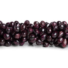 10x6mm Garnet Plain Teardrops 12 inch 63 beads - The Bead Traders