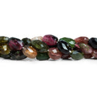 10x6mm Multicolor Tourmaline Faceted Nuggets 15 inch 40 beads - The Bead Traders