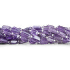 10x6mm Pink Amethyst Faceted Nuggets 12 inch 30 beads - The Bead Traders