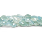 10x7mm Aquamarine Faceted Ovals 12 inch 30 beads - The Bead Traders