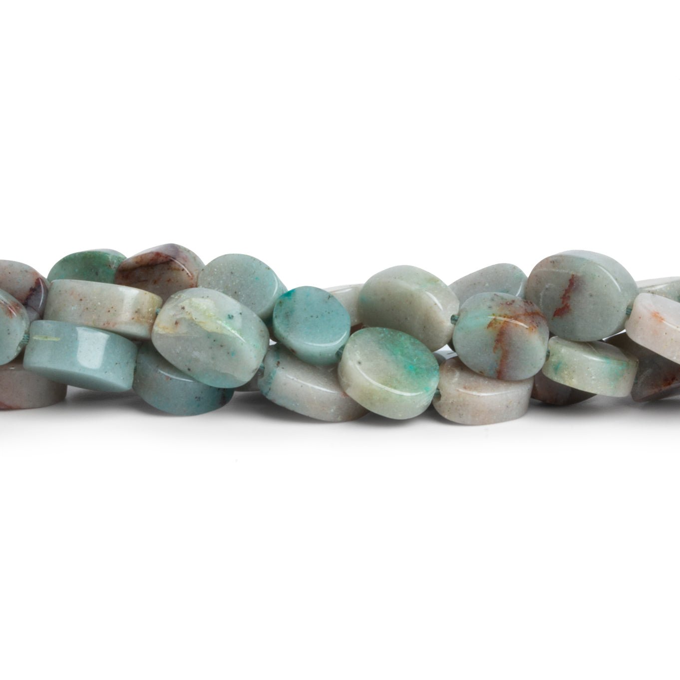 10x7mm Azurite Plain Ovals 15 inch 40 beads - The Bead Traders