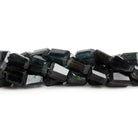 10x7mm Moss Aquamarine Faceted Nuggets 16 inch 40 beads - The Bead Traders