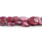 10x7mm Pink Tourmaline Plain Ovals 14 inch 45 beads - The Bead Traders