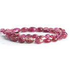 10x7mm Pink Tourmaline Plain Ovals 14 inch 45 beads - The Bead Traders