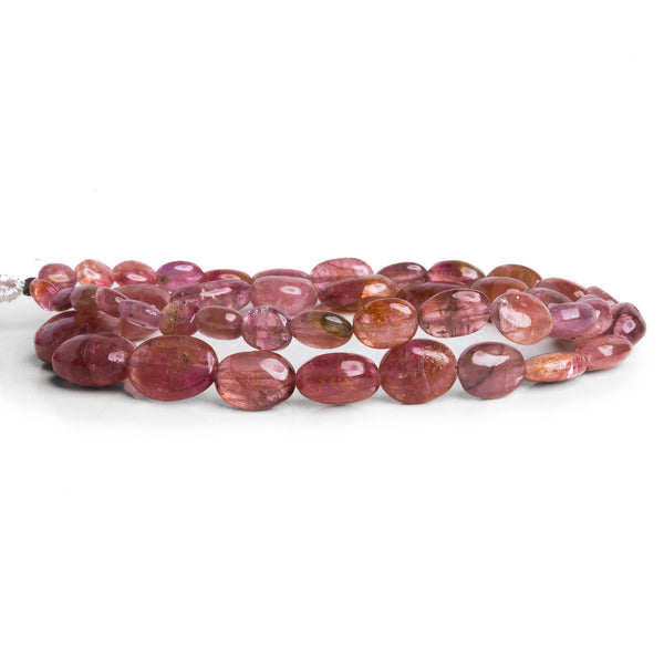 10x7mm Pink Tourmaline Plain Ovals 14 inch 47 beads