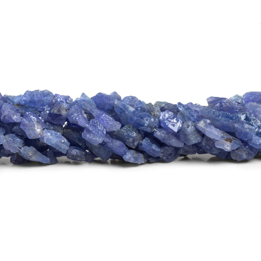 10x7mm Tanzanite Natural Crystals 7.5 inch 24 beads - The Bead Traders