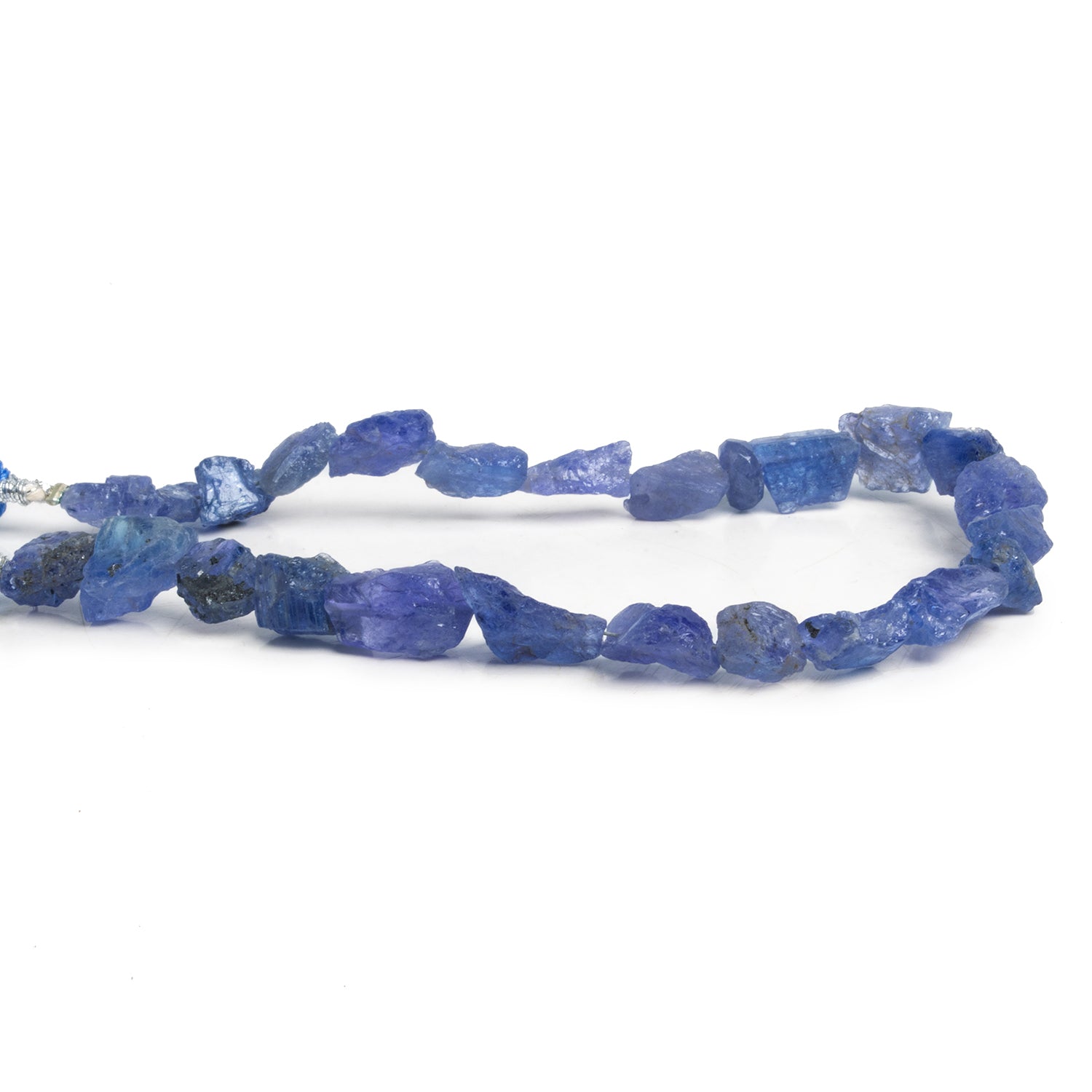 10x7mm Tanzanite Natural Crystals 7.5 inch 24 beads - The Bead Traders