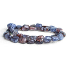 10x8mm Bloodshot Iolite Plain Nuggets 14 inch 38 beads - The Bead Traders
