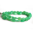 10x8mm Chrysoprase Plain Ovals 16 inch 37 beads - The Bead Traders