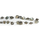 10x8mm Grey Moonstone Cushions 10 inch 20 beads - The Bead Traders