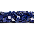 10x8mm Lapis Lazuli Handcut Diamond Marquises 12 inch 33 beads - The Bead Traders