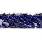 10x8mm Lapis Lazuli Handcut Triangles 12 inch 29 beads - The Bead Traders