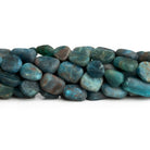 10x8mm Matte Apatite Nuggets 17 inch 38 beads - The Bead Traders