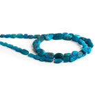 10x8mm Matte Apatite Plain Nuggets 16 inch 40 beads - The Bead Traders