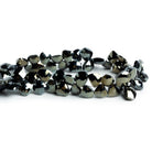 10x8mm Mystic Black Spinel Faceted Nuggets 9 inch 75 beads - The Bead Traders