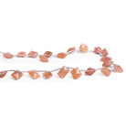 10x8mm Peach Moonstone Cushions 10 inch 20 beads - The Bead Traders