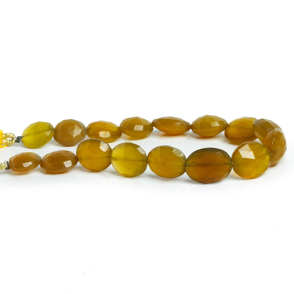 10x8mm Smoke Yellow Chalcedony Ovals 7 inch 16 beads - The Bead Traders
