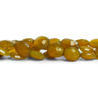 10x8mm Smoke Yellow Chalcedony Ovals 7 inch 16 beads - The Bead Traders