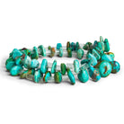 10x8mm Turquoise Chips 15 inch 53 beads - The Bead Traders