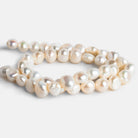 10x8mm White Baroque Pearls 15 inch 39 pieces - The Bead Traders