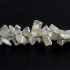10x8mm White Moonstone Cushions 10 inch 19 beads - The Bead Traders