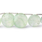 11 - 18mm Prehnite Top Drill Faceted Coins 8.5 inch 15 beads - The Bead Traders