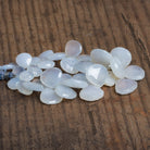 11-20mm Turkish Chalcedony Faceted Hearts 8 inch 31 beads - The Bead Traders