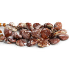 11 - 23mm Brecciated Jasper Plain Hearts 8 inch 40 beads - The Bead Traders