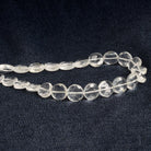 9mm Crystal Quartz Faceted Coin Beads 8 inch 23 pieces - The Bead Traders