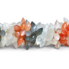 11x5mm Multicolor Moonstone Rounded Marquises 8 inch 70 beads - The Bead Traders