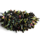 11x5mm Multicolor Tourmaline Natural Crystals 16 inch 140 beads - The Bead Traders
