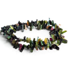11x5mm Multicolor Tourmaline Natural Crystals 16 inch 140 beads - The Bead Traders